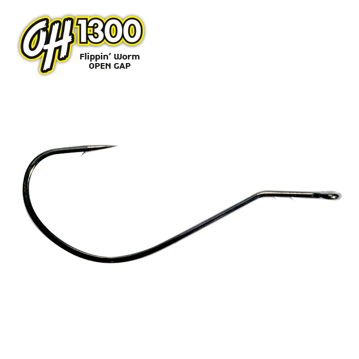 OMTD OH1300 Flippin Worm Open Gap Hooks